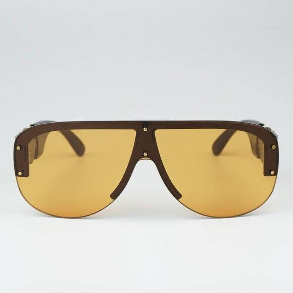 NEW Versace VE4391 GB1/7 Black Orange Shield Unisex Sunglasses main image 8